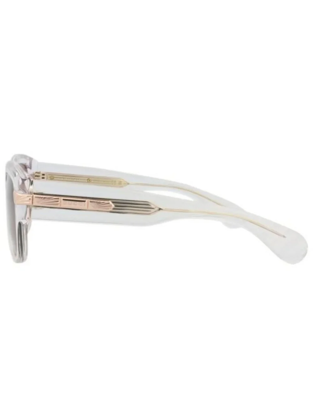 New Gucci Mens Square/Rectangle Crystal Crystal Brown Fashion Designer Sunglasse